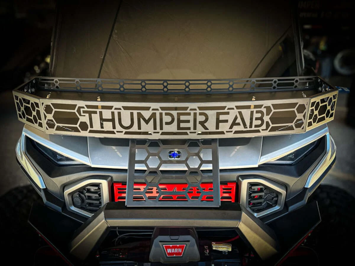 Thumper Fab Polaris Ranger XD 1500 Hood Rack Thumper Bumper - Image 4