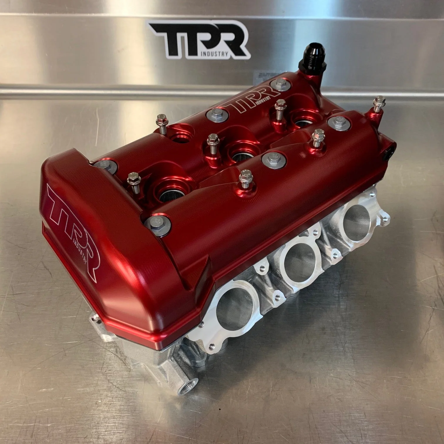 TPR Industry Billet Valve Cover X3 - Red - Image 3