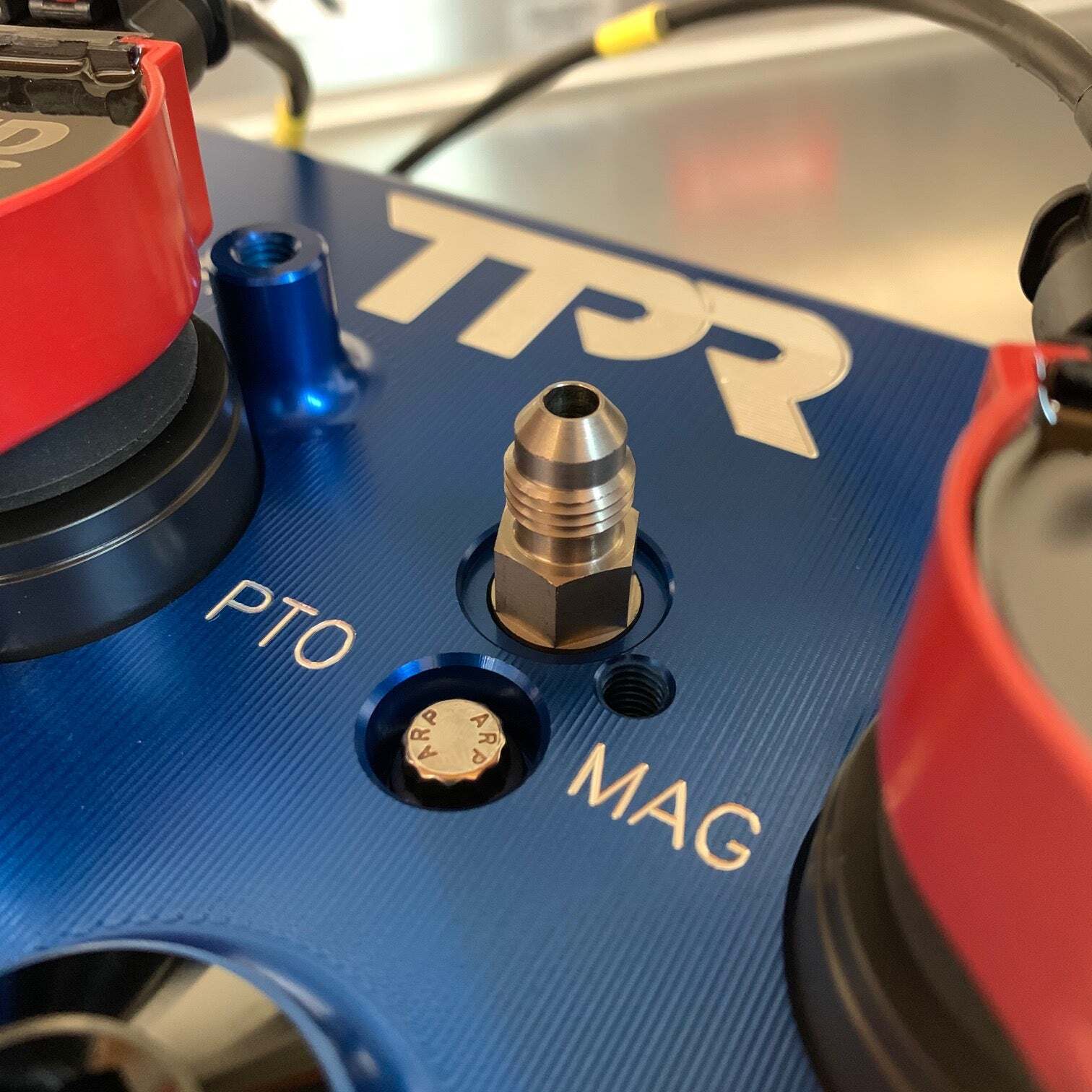 TPR Industry RZR Billet Valve Cover - Blue - Image 3
