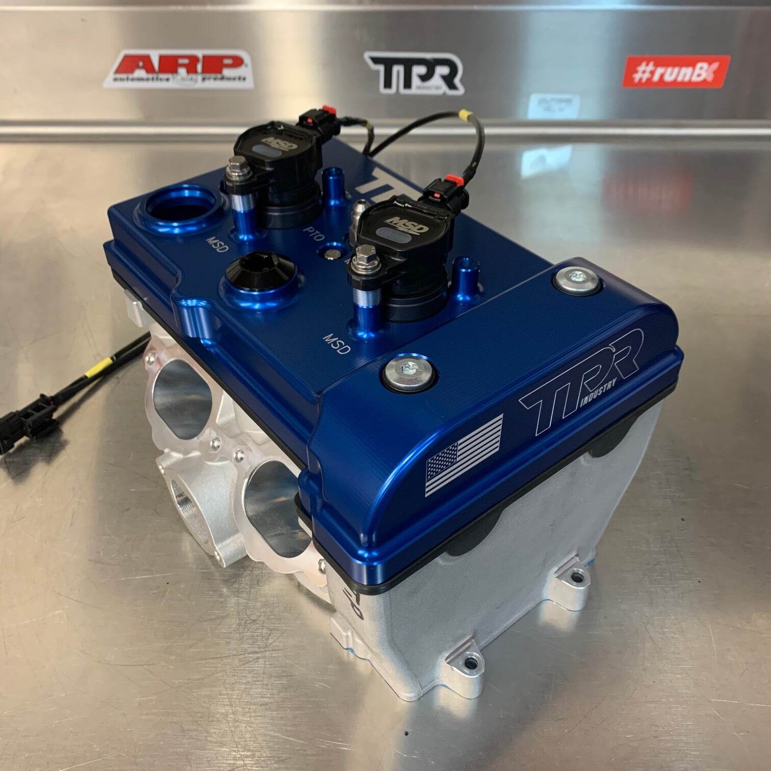 TPR Industry RZR Billet Valve Cover - Blue - Image 6