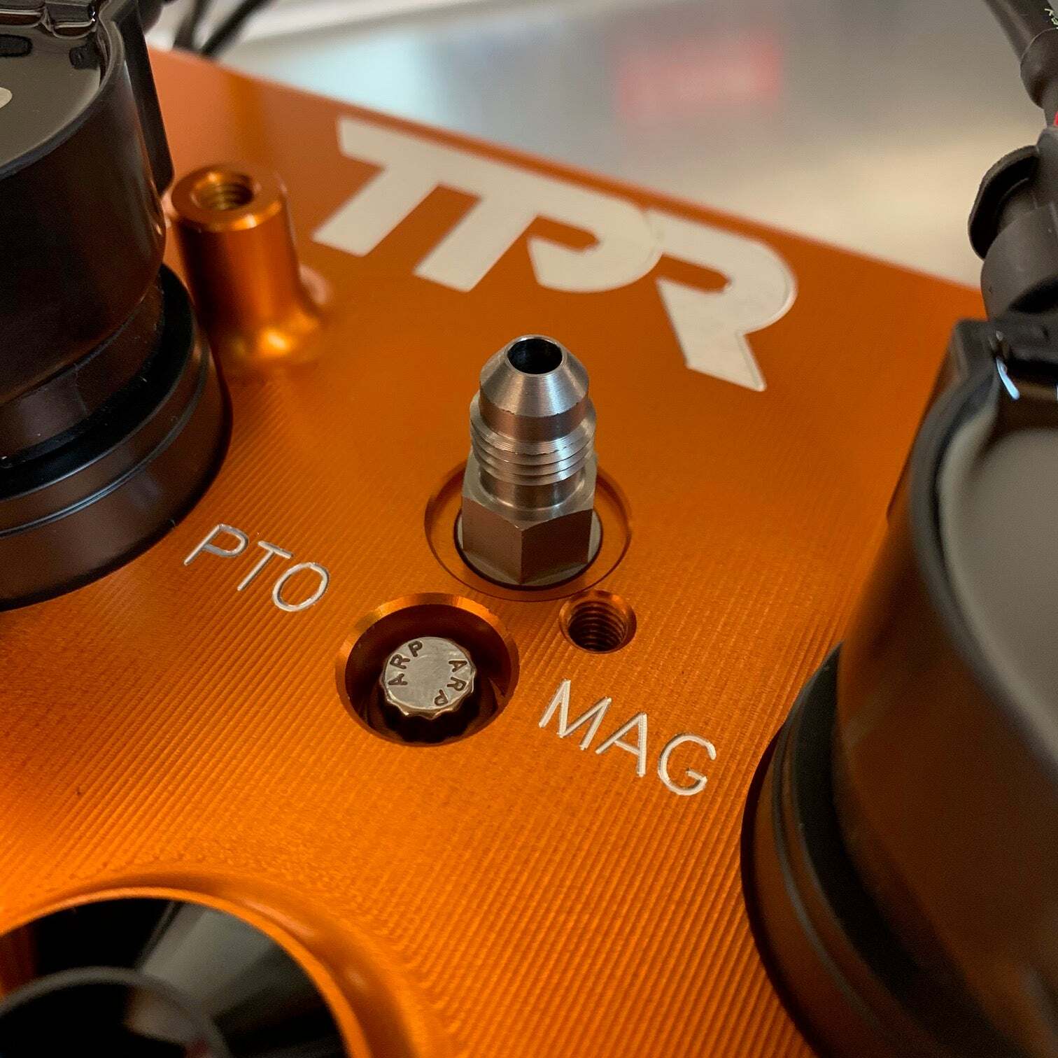 TPR Industry RZR Billet Valve Cover - Orange - Image 3