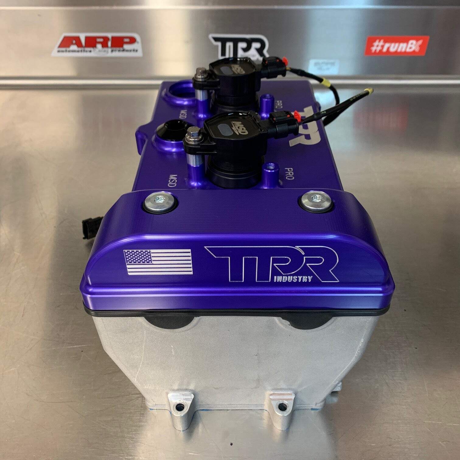 TPR Industry RZR Billet Valve Cover - Purple - Image 2