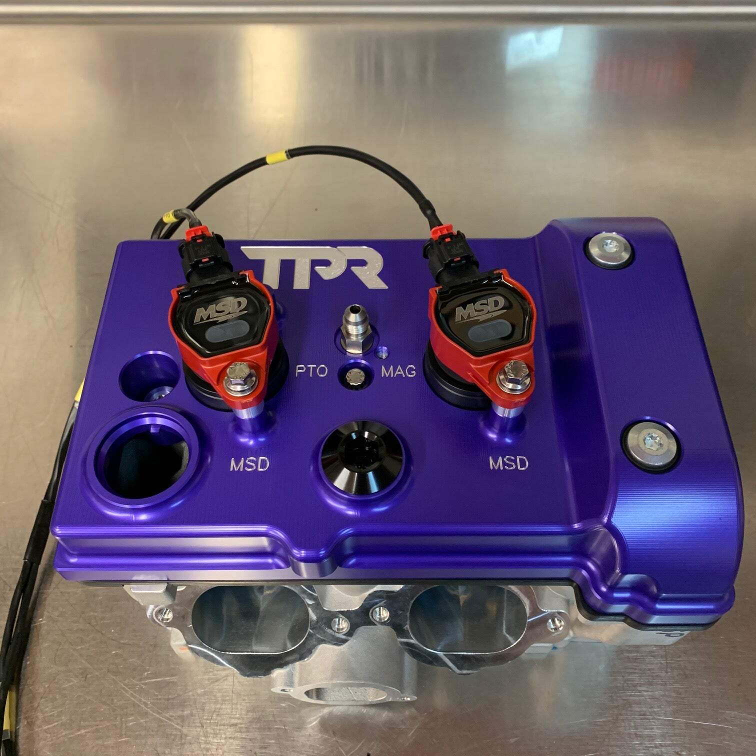 TPR Industry RZR Billet Valve Cover - Purple - Image 5