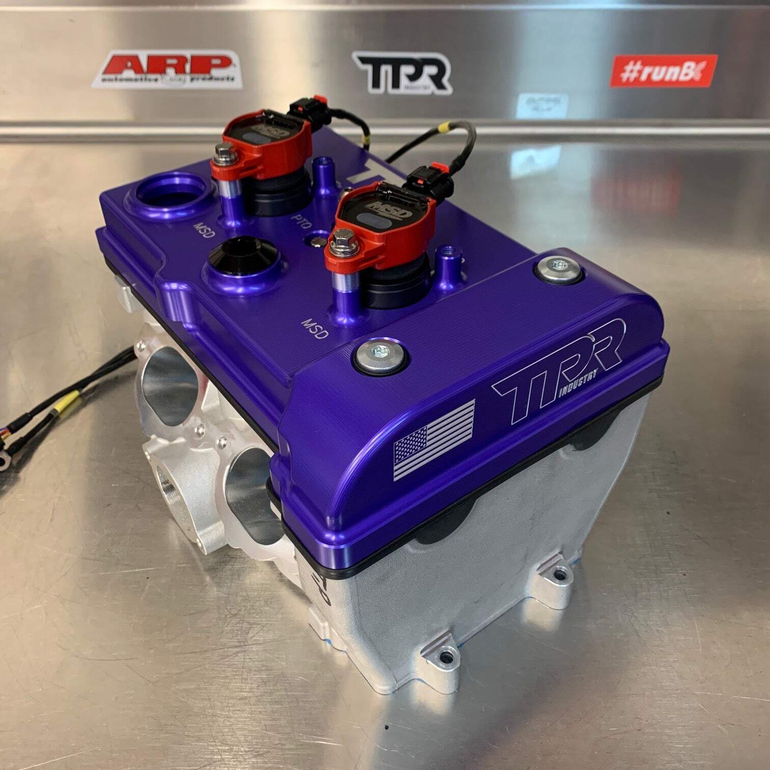 TPR Industry RZR Billet Valve Cover - Purple - Image 6