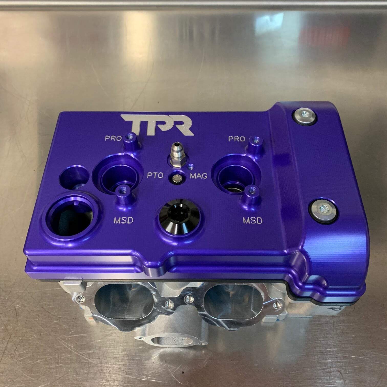 TPR Industry RZR Billet Valve Cover - Purple - Image 7