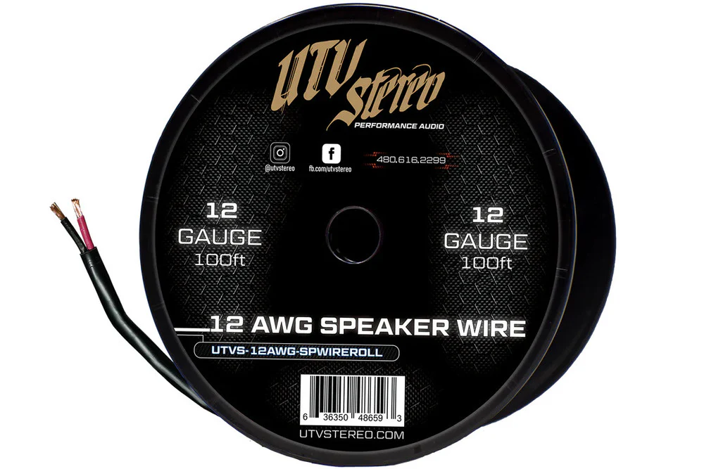 UTV Stereo 12 AWG Speaker Wire Roll - 12ft - Image 3