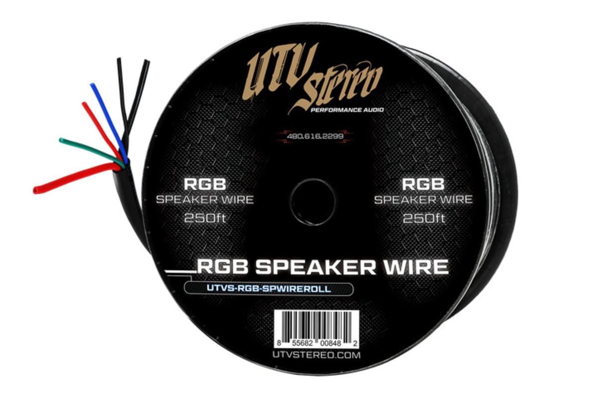 UTV Stereo 6 Conductor RGB Speaker Wire - 50ft - Image 4