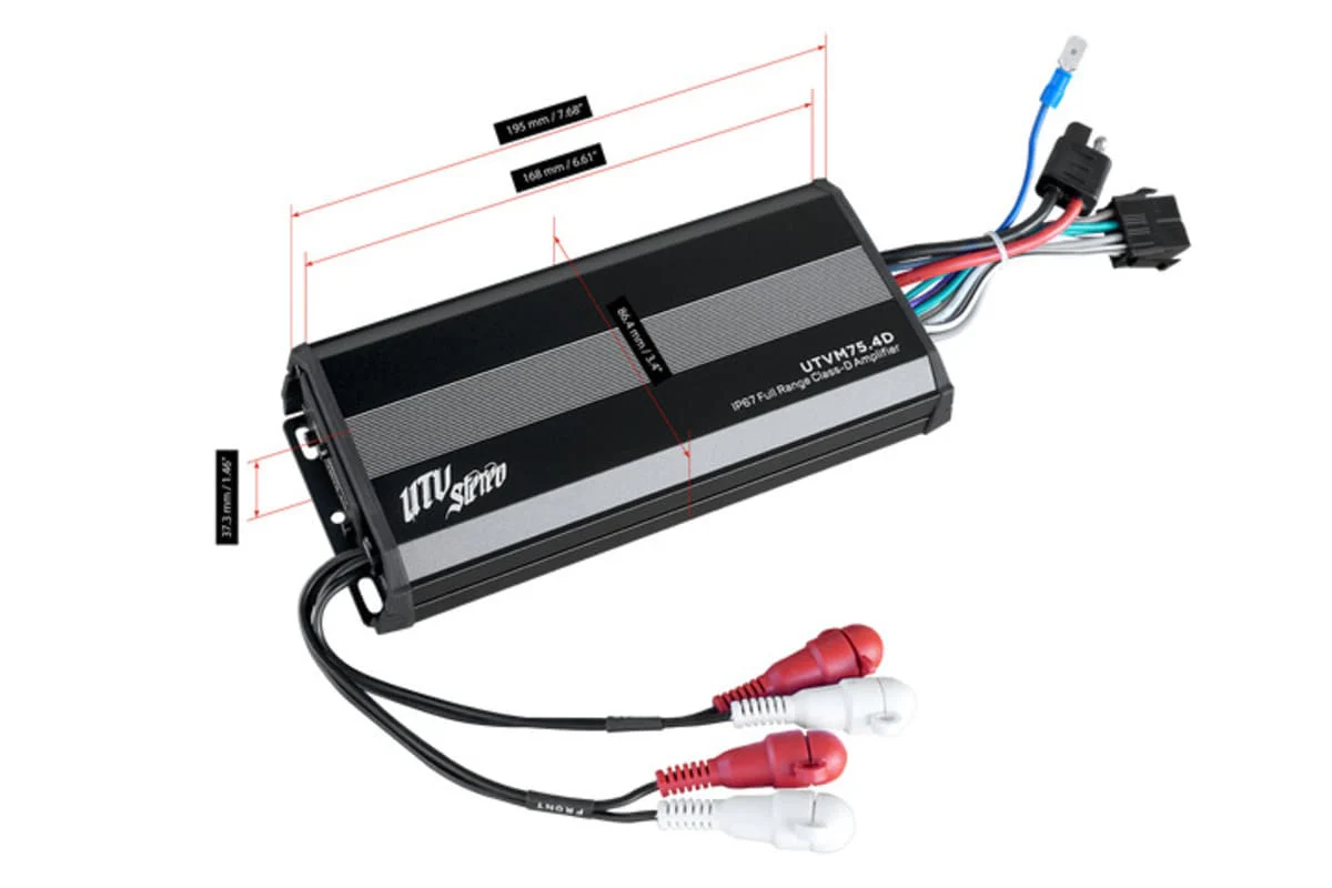 UTV Stereo 600W 4 Channel M-Series Amplifier - Image 6