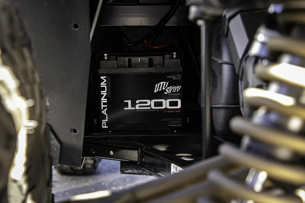 UTV Stereo Can-Am Defender 2nd Battery Mount Only - No Battery - Image 2