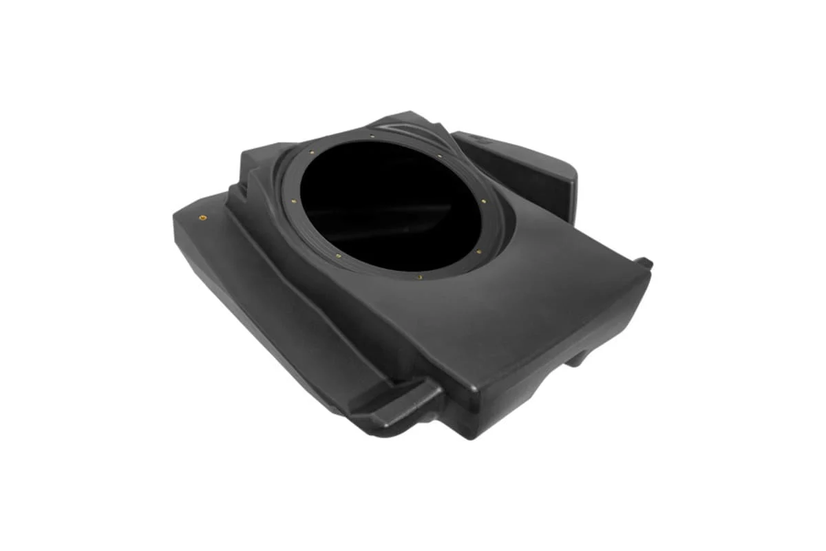 UTV Stereo Can-Am Maverick R 10" Front Driver Unloaded Subwoofer Enclosure - 4 Seat Models - Image 4