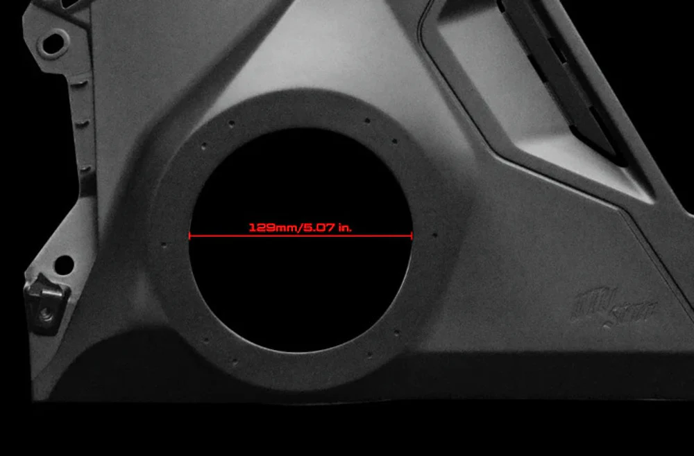 UTV Stereo Can-Am Maverick R 6.5” Dash Panel Speaker Mounts - Image 3