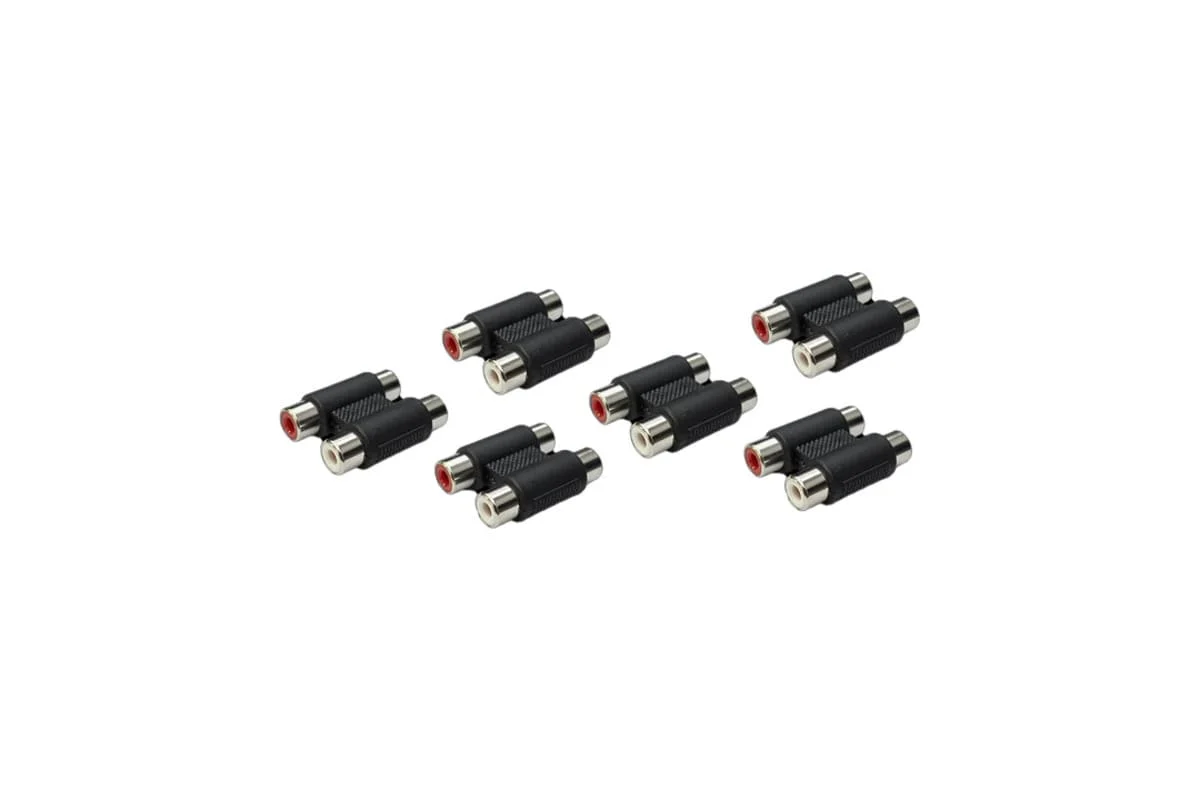 UTV Stereo RCA Female Barrel Connectors - 6 Pack - Image 2