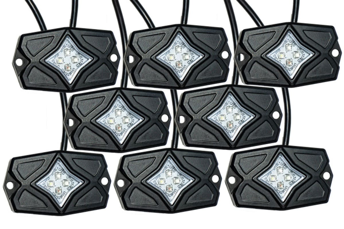 UTV Stereo RGBW Rock Light Kit - 8PCS - Image 2