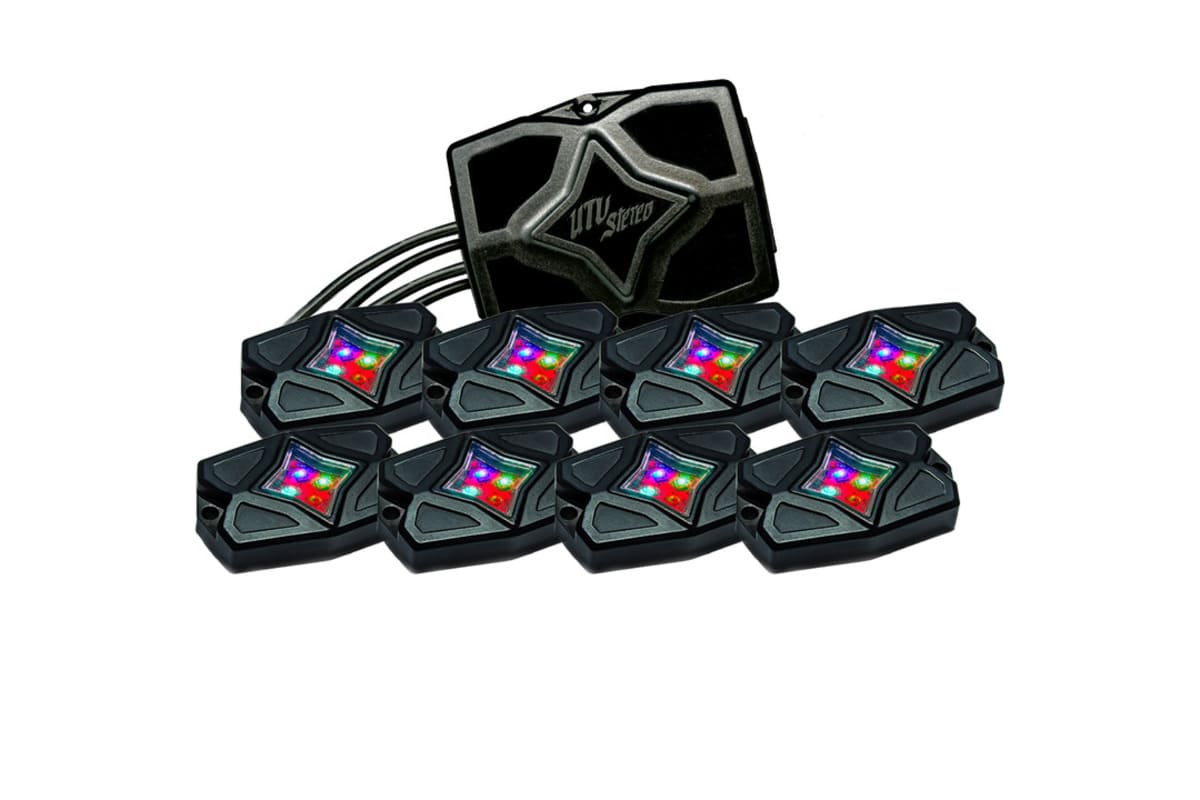UTV Stereo RGBW Rock Light Kit - 8PCS - Image 4