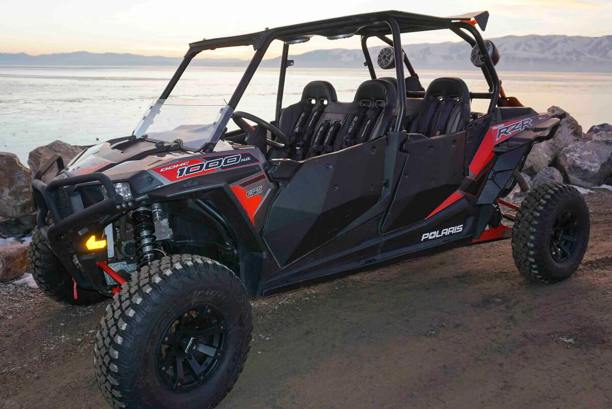 UTVMA '14-'23 Polaris RZR 1000 Elite Series Front & Rear Bench Seat w/ Harnesses - Image 19
