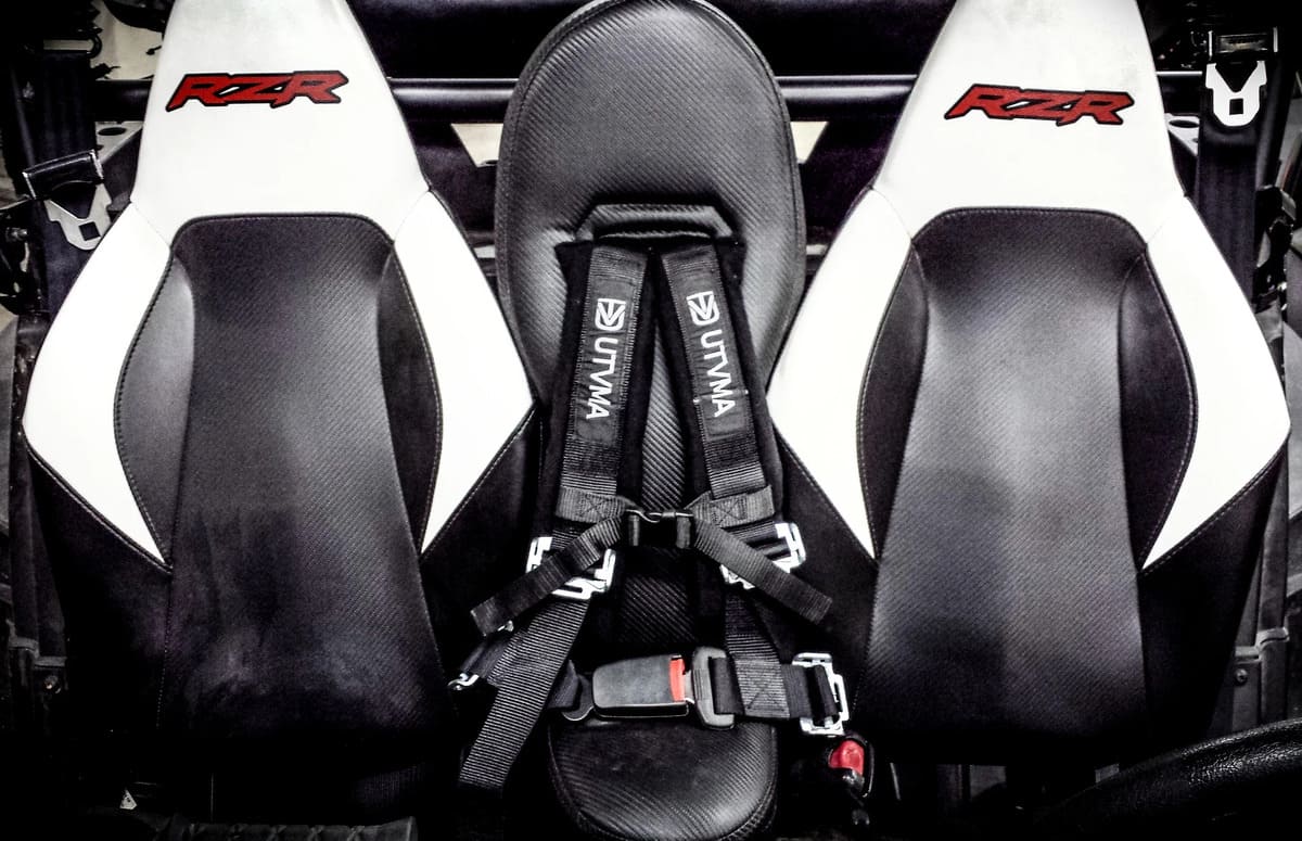 UTVMA '15-'24 Polaris RZR 4 900 Front & Rear Bump Seat Set - Image 11