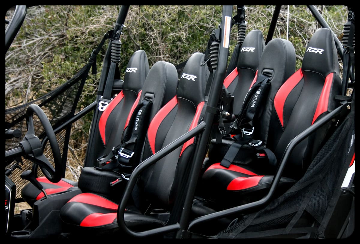 UTVMA '15-'24 Polaris RZR 4 900 Front & Rear Bump Seat Set - Image 3