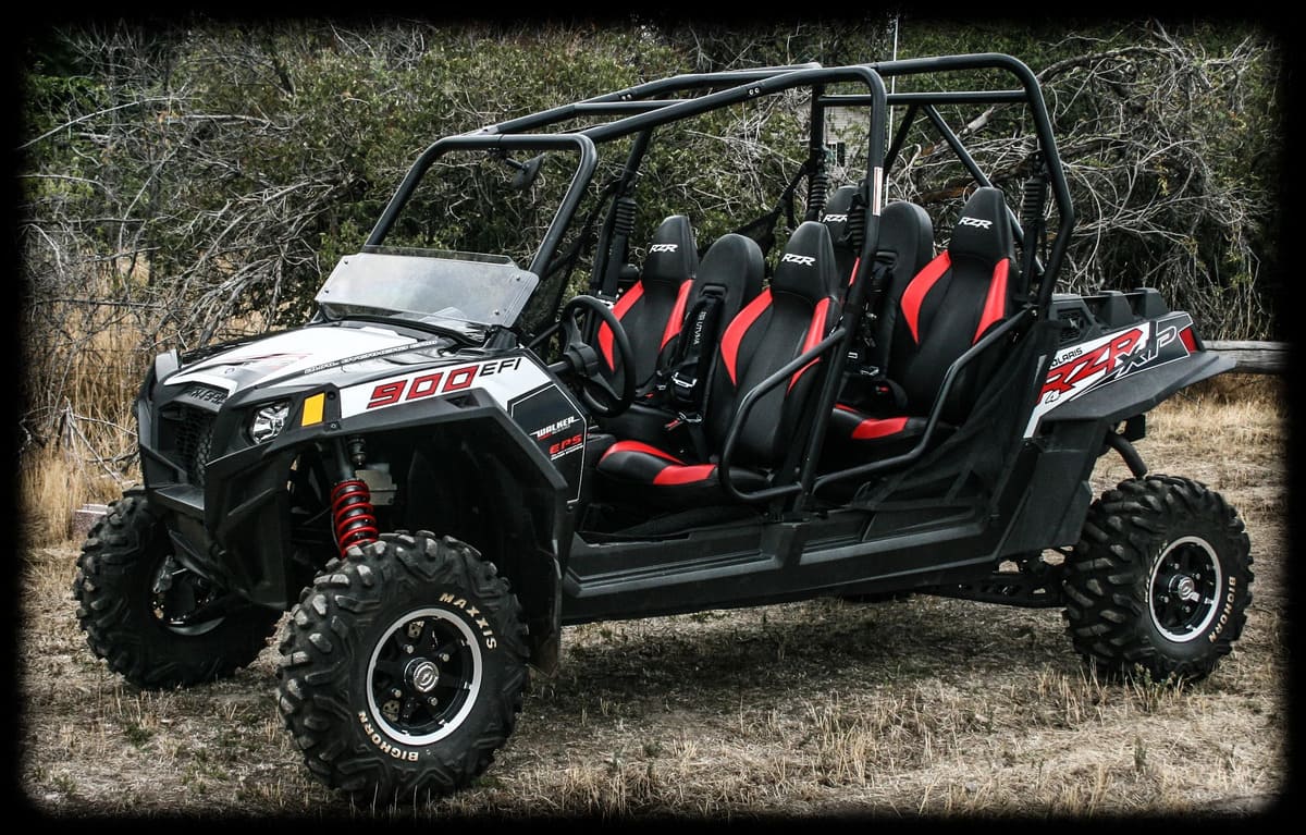 UTVMA '15-'24 Polaris RZR 4 900 Front & Rear Bump Seat Set - Image 8