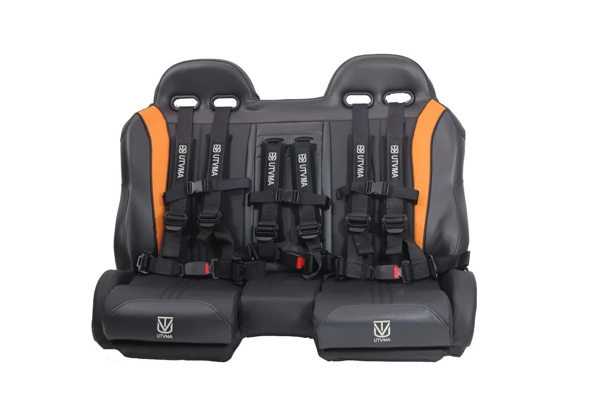 UTVMA '19-'25 Can-Am Maverick Sport Max Front Bench Seat w/ Harnesses - Image 8