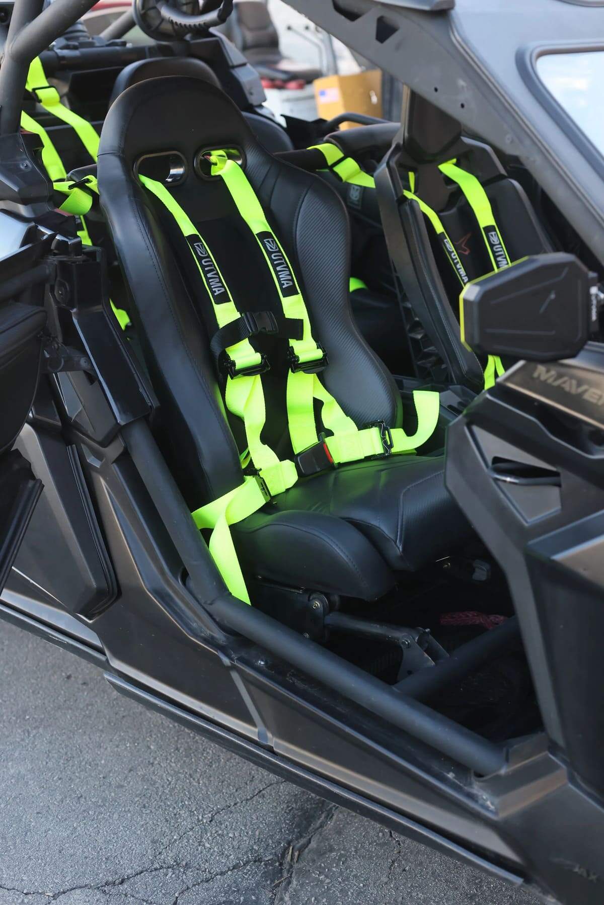 UTVMA '24-'25 Can-Am Maverick R 2 & 4 Seater Rebel Series Front Suspension Bucket Seats - Pair - Image 4