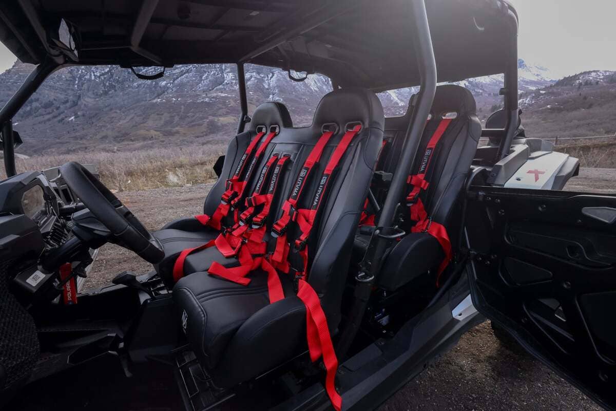UTVMA '24+ Polaris RZR XP 1000 2 & 4 Seater Front/Rear Bench Seat w/ Harnesses - Image 12