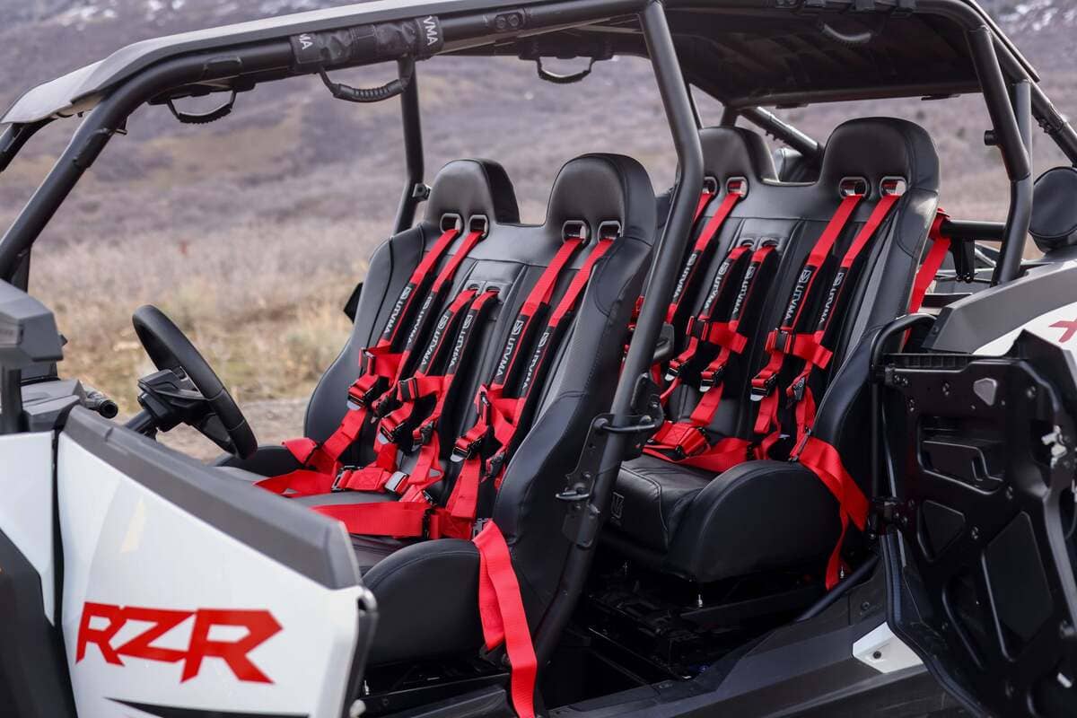 UTVMA '24+ Polaris RZR XP 1000 2 & 4 Seater Front/Rear Bench Seat w/ Harnesses - Image 2