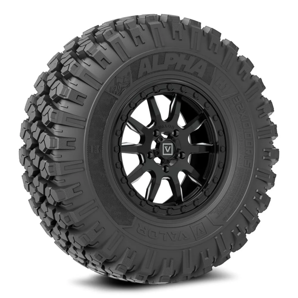 Valor Offroad Alpha on 15x7 V15 (5-Lug) SB UTV Wheel and Tire Kit