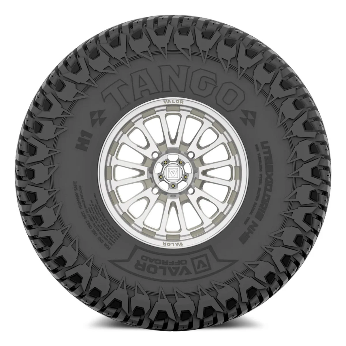 Valor Offroad Tango on 15x7 V14 RM UTV Wheel & Tire Kit - Image 2