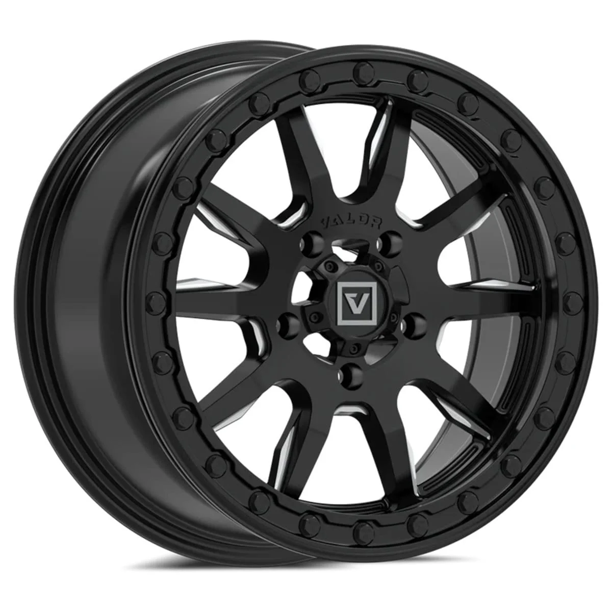 Valor Offroad V15 UTV Wheel - Satin Black