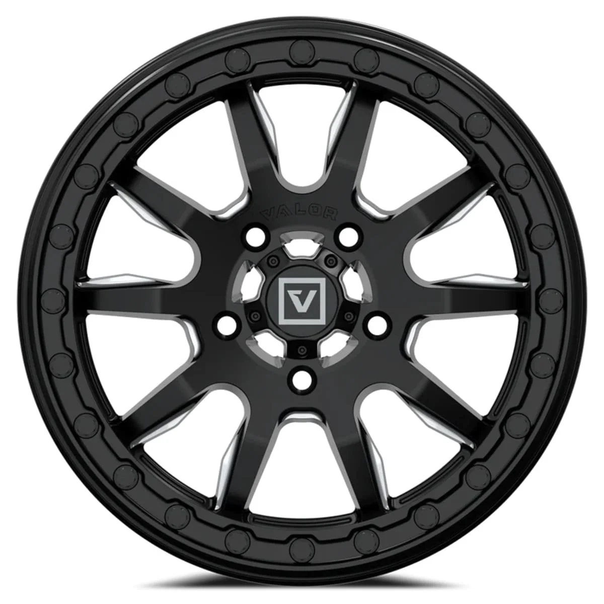 Valor Offroad V15 UTV Wheel - Satin Black - Image 2