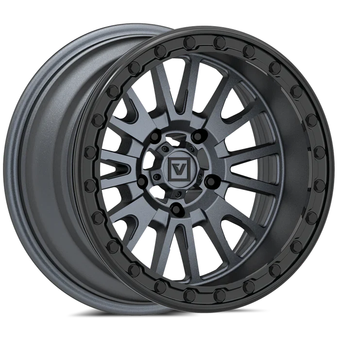 Valor Offroad V16 Beadlock UTV Wheel - Satin Gunmetal - Image 4
