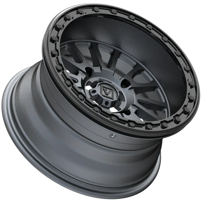 Valor Offroad V16 Beadlock UTV Wheel - Satin Gunmetal - Image 5