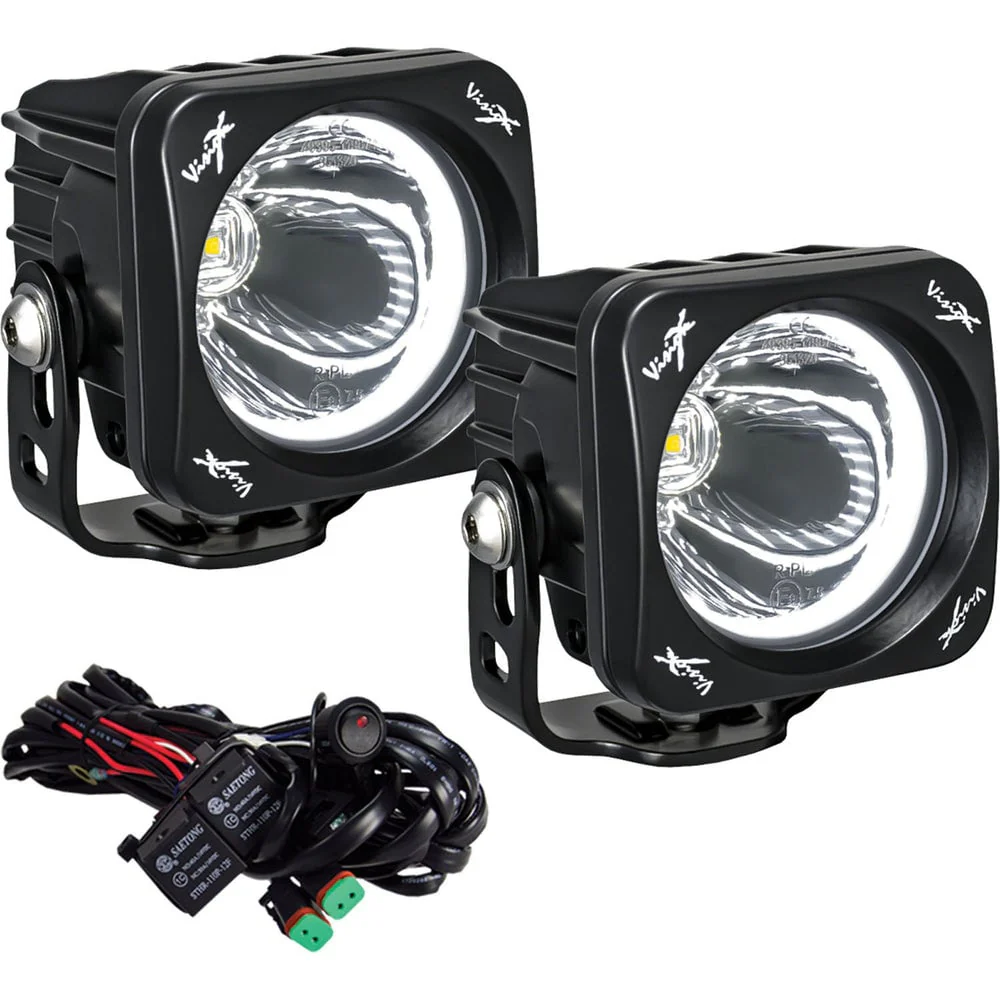 Vision X 3" Optimus Square 15º White Halo Light Kit