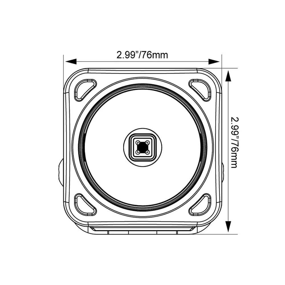 Vision X 3" Optimus Square 15º White Halo Light Kit - Image 6
