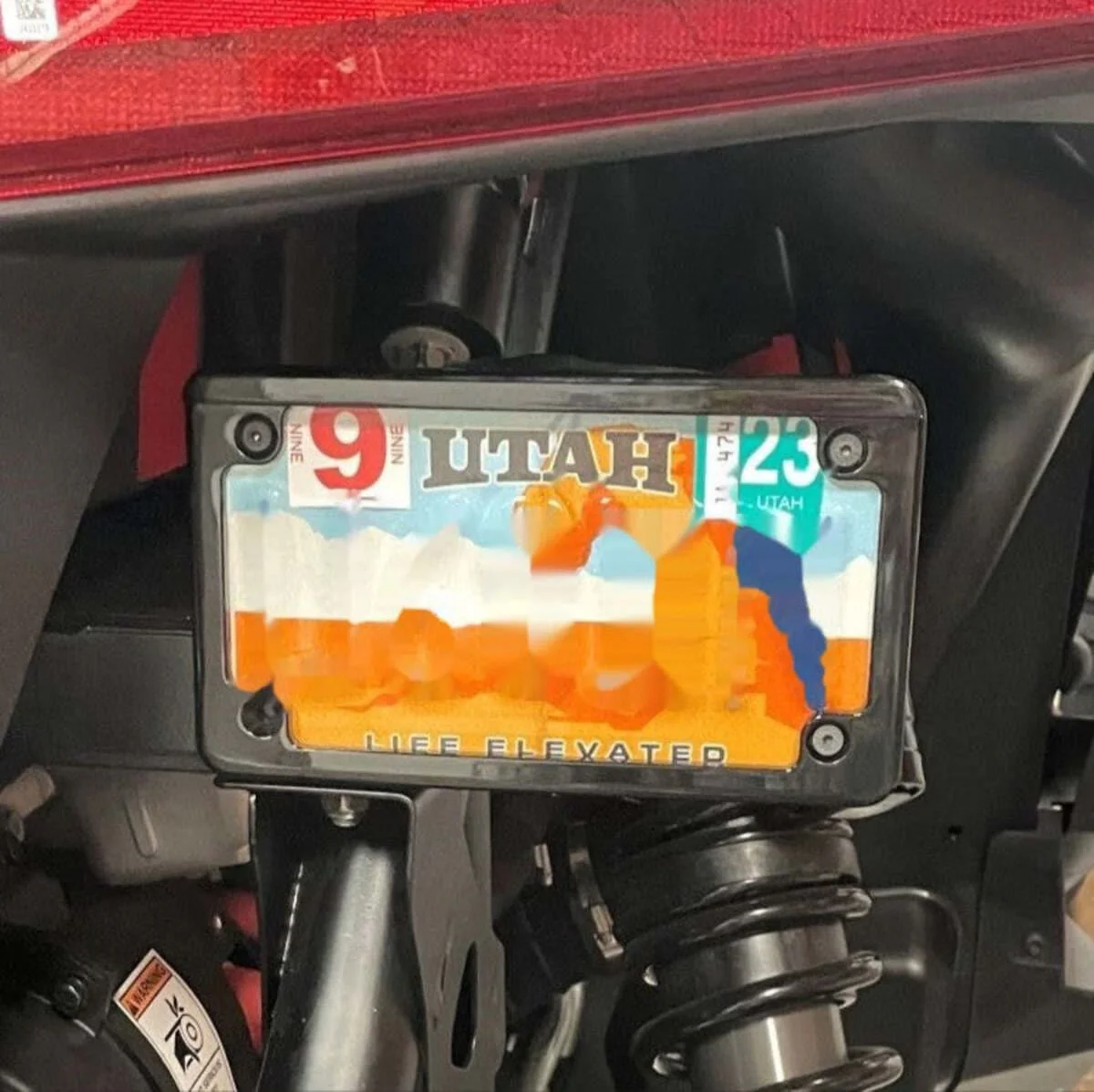WD Electronics Polaris RZR Pro R License Plate Bracket - Image 4