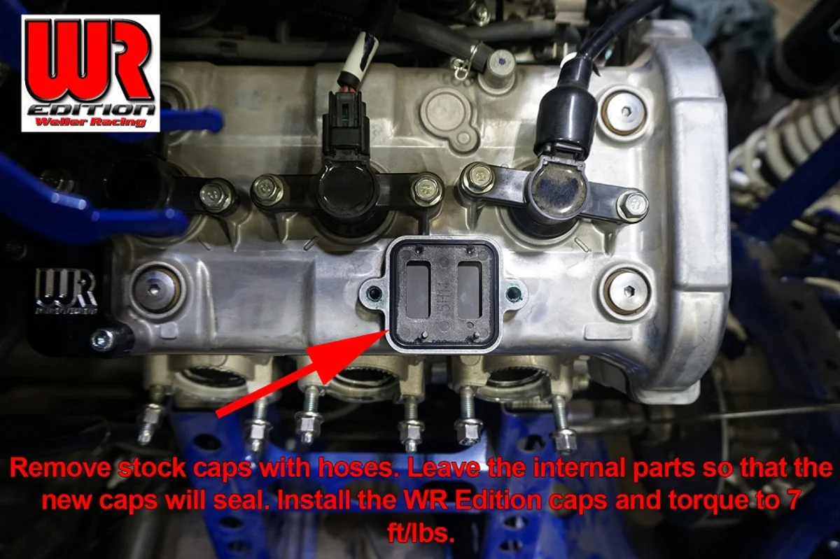 Weller Racing Yamaha YXZ1000R Air Injection Block Off Plate Kit - WR Edition - Image 4