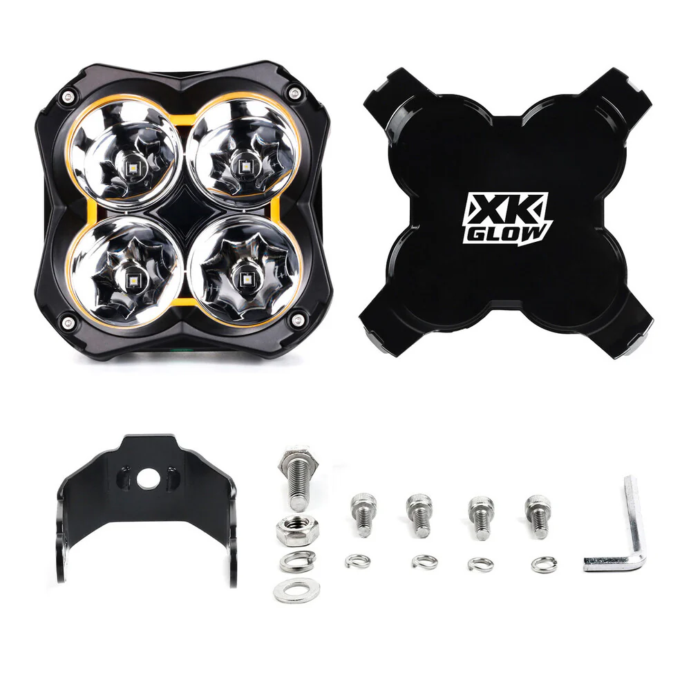 XK Glow 5" 48W Spot Beam Offroad Cube Lights - 2PC - Image 8