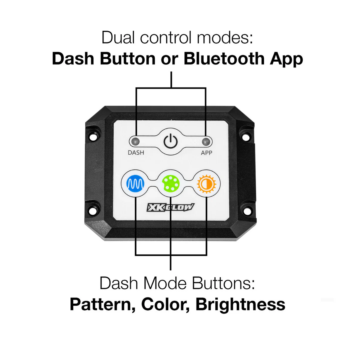XK Glow XKchrome Dual Mode Dash Surface Mount Controller - Image 3